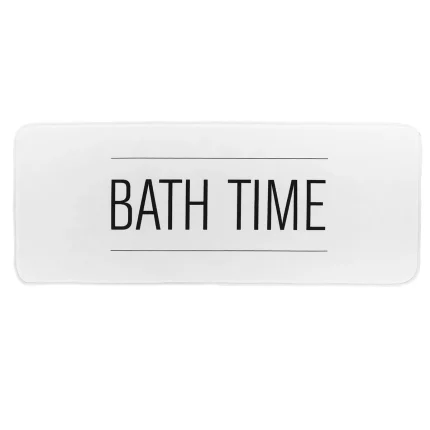 COVOR DE BAIE MICROFIBRA 45X120 CM - NEO RETRO ALB CULOARE ALB