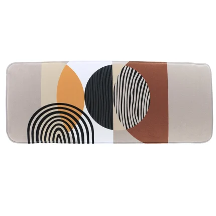 COVOR DE BAIE MICROFIBRA GEOMETRIC 45X120 CM - MULTICOLOR CULOARE MULTICOLOR