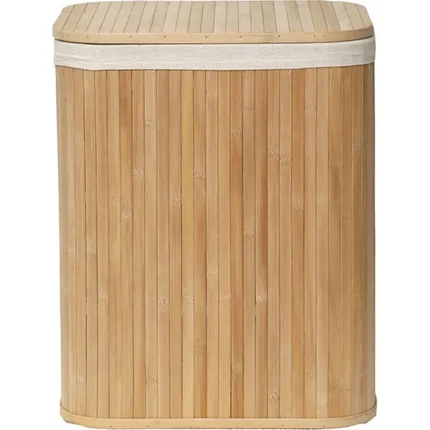 Coș rufe BAMBUS / IN mare cu capac 43,5X34,5X54 cm - Bamboo / In  | Organizatoare baie
