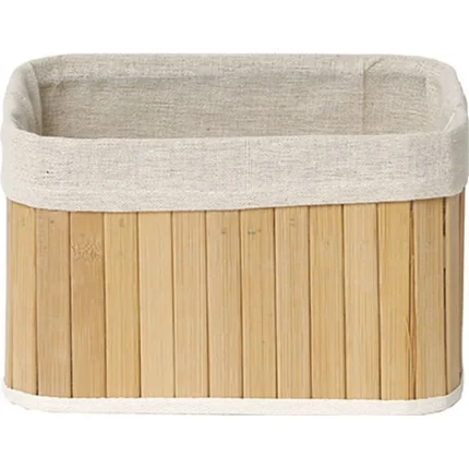 Coș bambus mic BAMBUS / IN 22X16X14 cm - Bamboo / In | Organizatoare baie