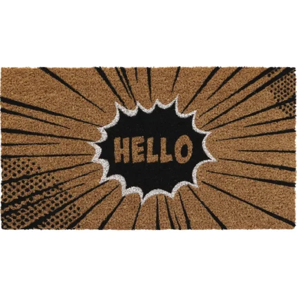 COVOR INTRARE 33X60 CM – HELLO POLYESTER+PVC