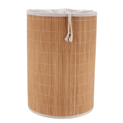 Coș rufe rotund, pliabil BAMBUS 37,5X20,5X52 cm – BAMBOO / IN | Organizatoare baie