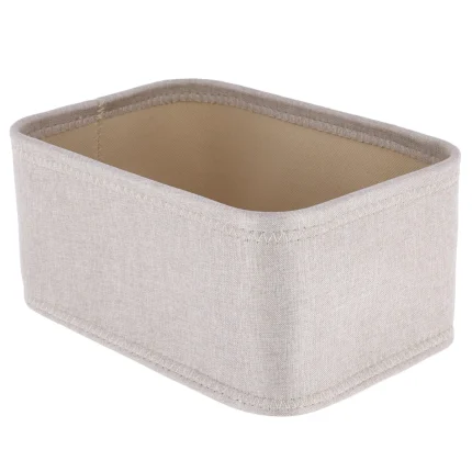 Coș depozitare rectangular EVA POLIESTER 30X20.5X13.5 cm – Crem | Organizatoare baie