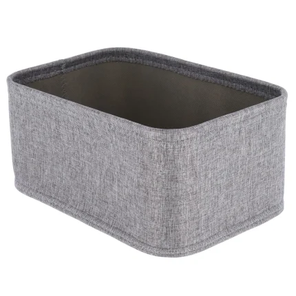 Coș depozitare rectangular EVA POLIESTER 30X20.5X13.5 cm - GRI | Organizatoare baie