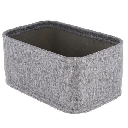 Coș depozitare rectangular EVA POLIESTER 26X17.5X12 CM - Gri | Organizatoare baie