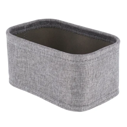 Coș depozitare rectangular EVA POLIESTER 22X14X6.5 cm - Gri | Organizatoare baie