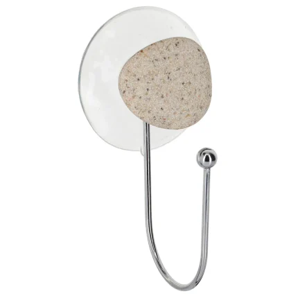 CÂRLIG CU VENTUZĂ PEBBLE – CROM | CUIERE BAIE