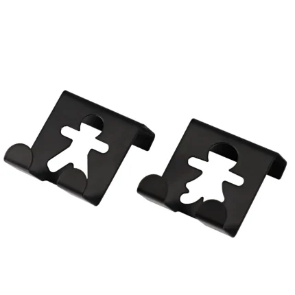 SET 2 CÂRLIGE DE USA OTEL CU MODEL – NEGRU | CUIERE BAIE SET