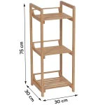 Corp mobilier BAMBUS 3 rafturi 75x30x30 cm - Bamboo | Mobilier depozitare baie - imagine 2