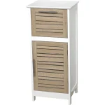 Mobilier baie MDF 1 ușă/1 sertar 83x30x36,5 cm - STOCKHOLM / Alb | Mobilier depozitare baie
