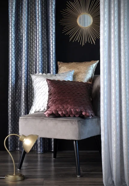 Pernă decorativă Gasbychic 40X40 cm, culoare șampanie, 50% polypropilena 50% poliester - imagine 5