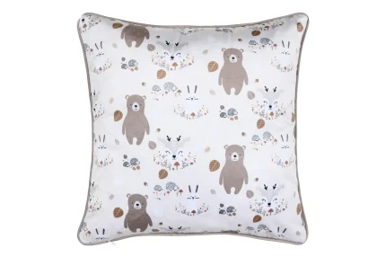 Pernă decorativă Gabin 40X40 cm, culoare natural, 100% poliester - imagine 4