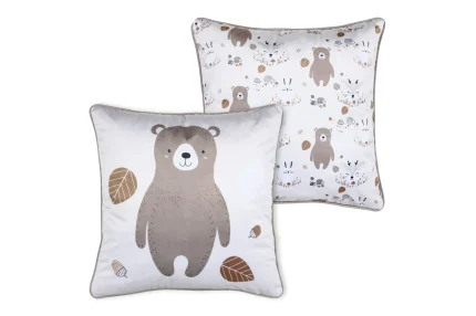 Pernă decorativă Gabin 40X40 cm, culoare natural, 100% poliester - imagine 3