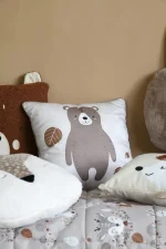 Pernă decorativă Gabin 40X40 cm, culoare natural, 100% poliester - imagine 2