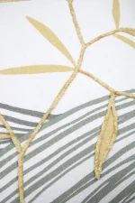 Pernă decorativă Yuki 40X40 cm, culoare muștar/gri, 100% bumbac - imagine 5