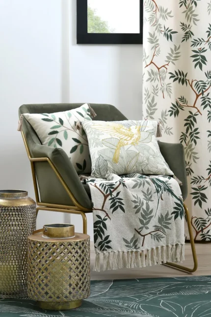 Pernă decorativă Botanys 40X40 cm, culoare multicolor, 15% in 85% bumbac - imagine 2