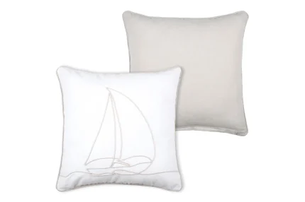 Pernă decorativă Dunes 40X40 cm, culoare alb, 45% poliester 55% bumbac - imagine 3