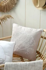 Pernă decorativă Dunes 40X40 cm, culoare natural, 45% poliester 55% bumbac - imagine 2