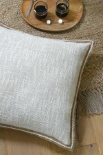 Pernă decorativă Balma 40X40 cm, culoare natural, 100% bumbac - imagine 2