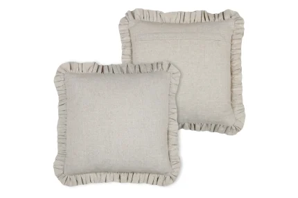 Pernă decorativă Aline 40X40 cm, culoare bej, 19% in 81% bumbac - imagine 3