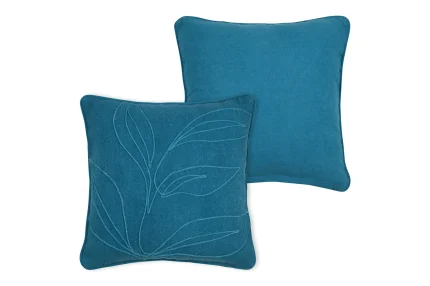 Pernă decorativă Aloha 40X40 cm, culoare albastru, 45% poliester 55% bumbac - imagine 3