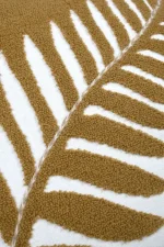 Pernă decorativă Aloha 40X40 cm, culoare muștar/bej, 45% poliester 55% bumbac - imagine 5