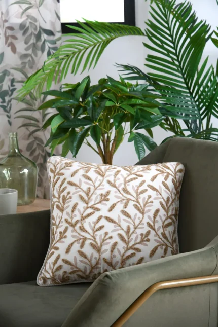 Pernă decorativă Ombrage 40X40 cm, culoare natural, 45% poliester 55% bumbac - imagine 2