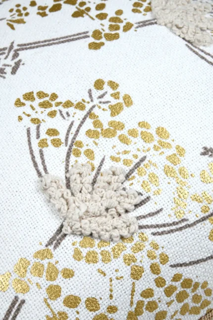 Pernă decorativă Oriana 40X40 cm, culoare auriu, 45% poliester 55% bumbac - imagine 5