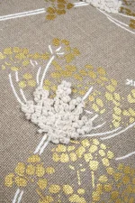 Pernă decorativă Oriana 40X40 cm, culoare natural, 45% poliester 55% bumbac - imagine 5