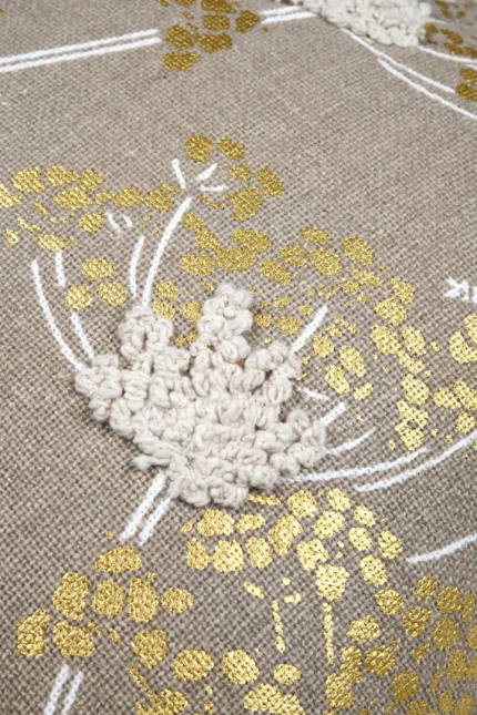 Pernă decorativă Oriana 40X40 cm, culoare natural, 45% poliester 55% bumbac - imagine 5