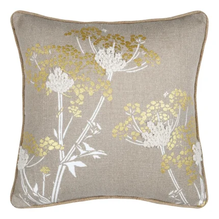 Pernă decorativă Oriana 40X40 cm, culoare natural, 45% poliester 55% bumbac