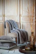 Pernă decorativă Harlow 45X45 cm, culoare greige, 100% poliester - imagine 5