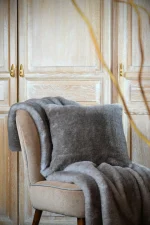 Pernă decorativă Harlow 45X45 cm, culoare greige, 100% poliester - imagine 2