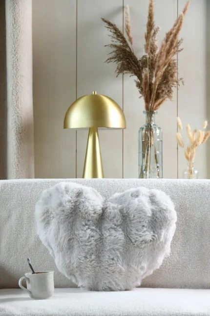 Pernă decorativă Maddy 40X45 cm, culoare crem, 100% poliester - imagine 2