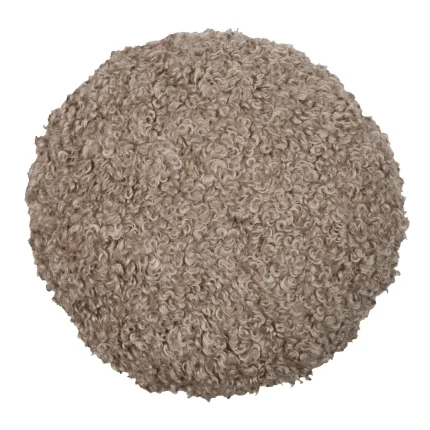 Pernă decorativă Cosylife Diam 40, culoare greige, 100% poliester