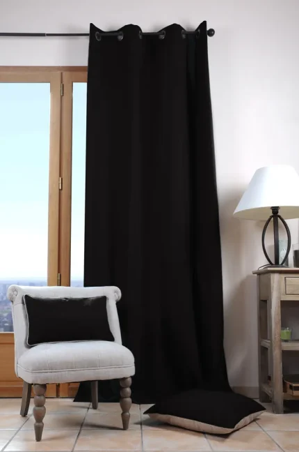 Pernă decorativă Duo 50X50 cm, culoare negru/in, 100% bumbac - imagine 5