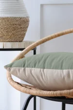 Pernă decorativă Duo 50X50 cm, culoare gri/in, 100% bumbac - imagine 2