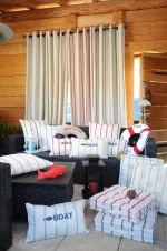 Pernă decorativă St Trop 50X50 cm, culoare antracit, 100% bumbac - imagine 2