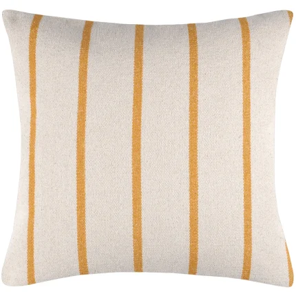 Pernă decorativă St Trop 50X50 cm, culoare alb/muștar, 100% bumbac