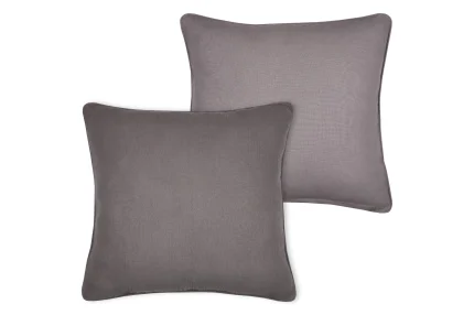 Pernă decorativă Coline 45X45 cm, culoare greige, 100% bumbac - imagine 3