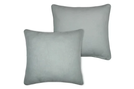 Pernă decorativă Coline 45X45 cm, culoare gri deschis, 100% bumbac - imagine 3