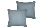 Pernă decorativă Coline 45X45 cm, culoare bleu, 100% bumbac - imagine 3