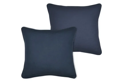 Pernă decorativă Coline 45X45 cm, culoare albastru, 100% bumbac - imagine 3