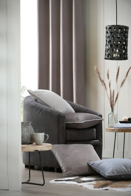 Pernă decorativă Morey 50X50 cm, culoare crem, 100% poliester - imagine 3