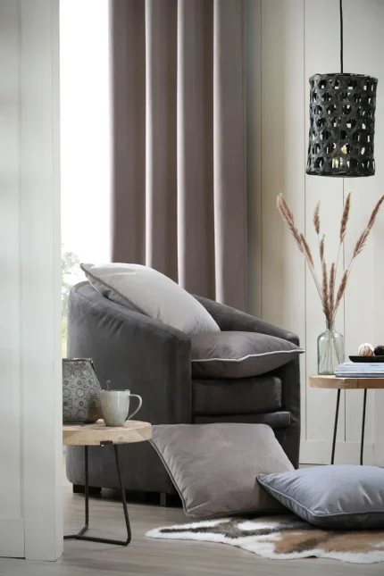 Pernă decorativă Morey 50X50 cm, culoare natural, 100% poliester - imagine 3