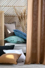 Pernă decorativă Helios 40X60 cm, culoare negru, 100% bumbac - imagine 7