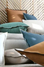 Pernă decorativă Helios 40X60 cm, culoare albastru, 100% bumbac - imagine 7