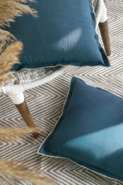 Pernă decorativă Helios 40X60 cm, culoare albastru, 100% bumbac - imagine 2