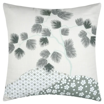 Pernă decorativă Yuki 45X45 cm, culoare bleu/gri, 100% bumbac