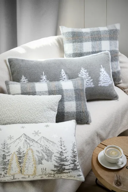 Pernă decorativă Gresy 45X45 cm, culoare gri, 100% poliester - imagine 5